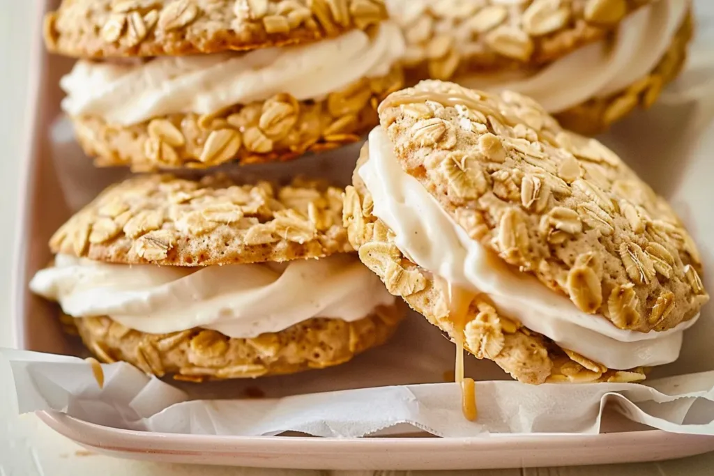 Oatmeal-Caramel Cream Pies