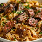 One-Pan Creamy Cajun Honey Garlic Steak Pasta