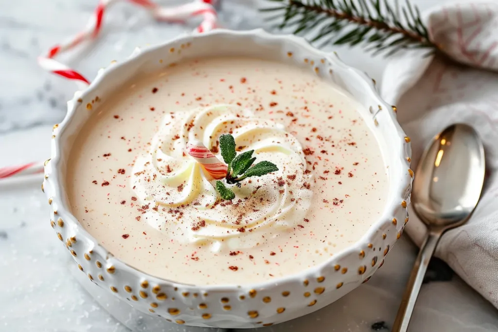 Peppermint Eggnog Punch