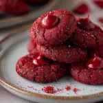 Red Velvet Blossoms Cookies