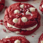Red Velvet Cookies Made with Cake Mix