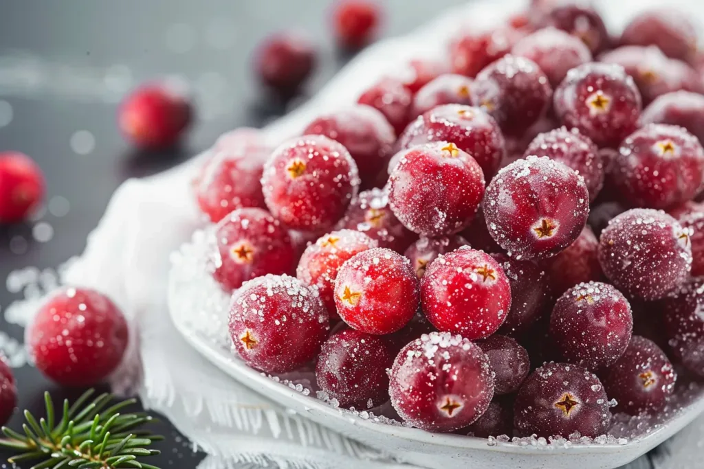 Sugared Cranberries | Candied Cranberries Recipe