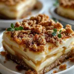 Sweet Apple Crisp Cheesecake Squares