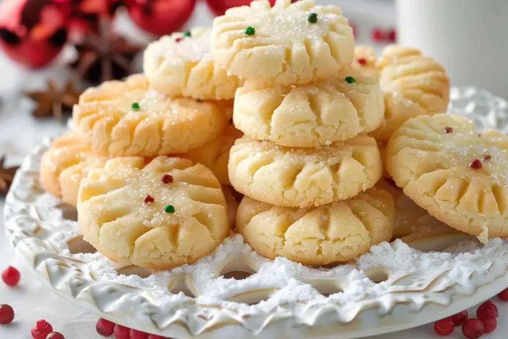 Whipped Shortbread Cookies