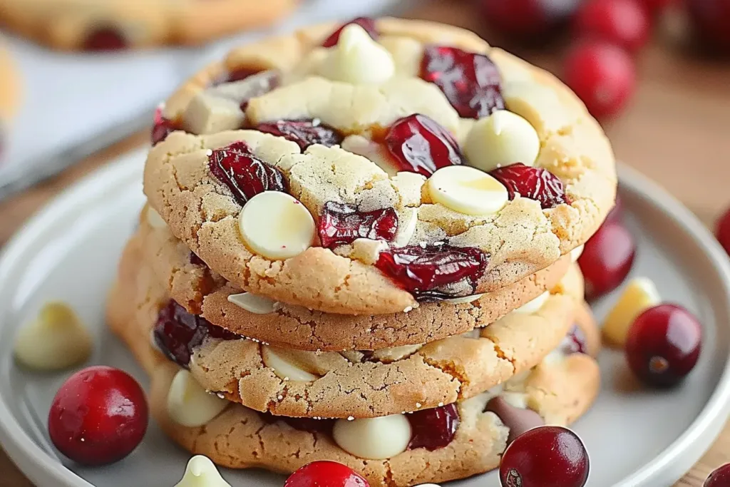 WHITE CHOCOLATE CRANBERRY COOKIES