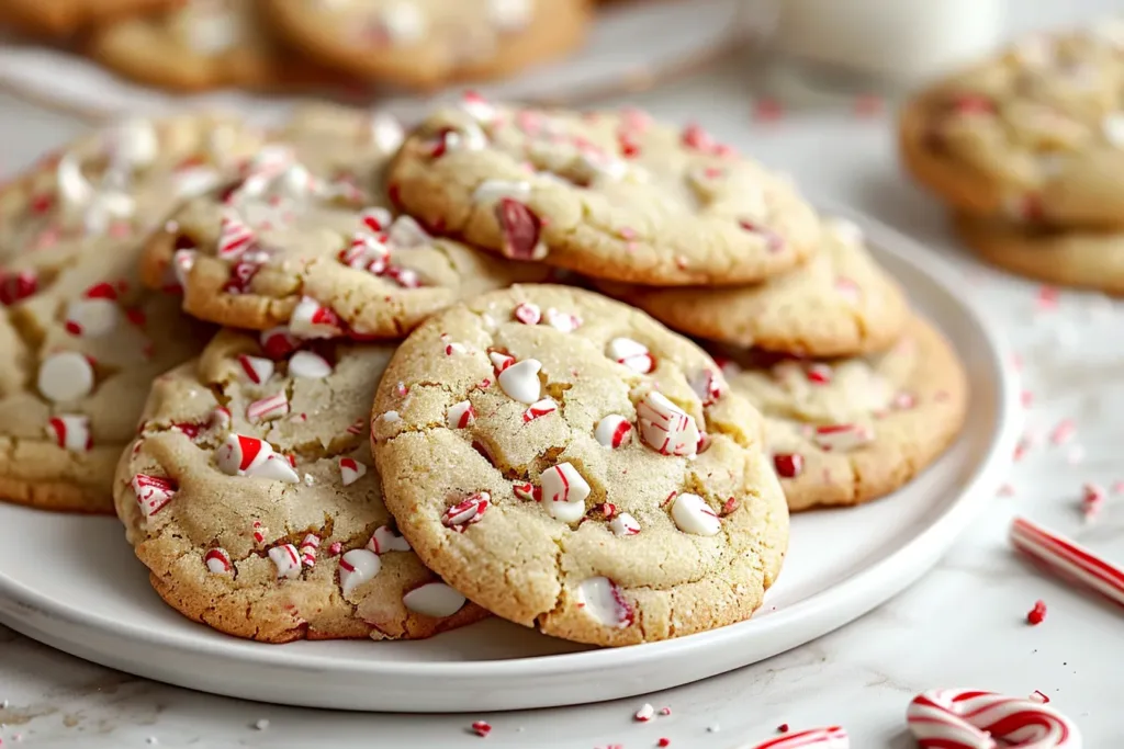 White Chocolate Peppermint Cookies