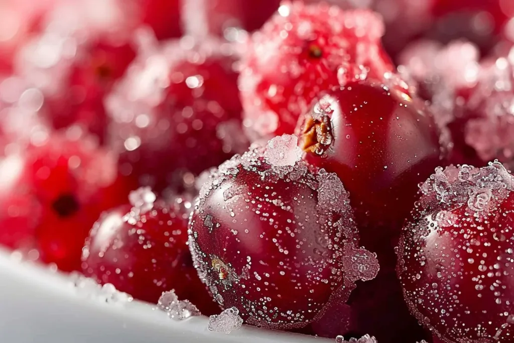 Candied Cranberry Sugar Snack