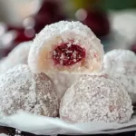 Cherry Snowball Cookies