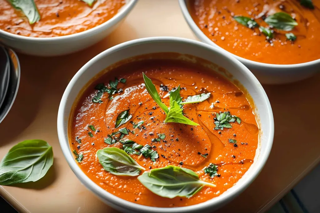 Creamy Roasted Pepper-Tomato Soup