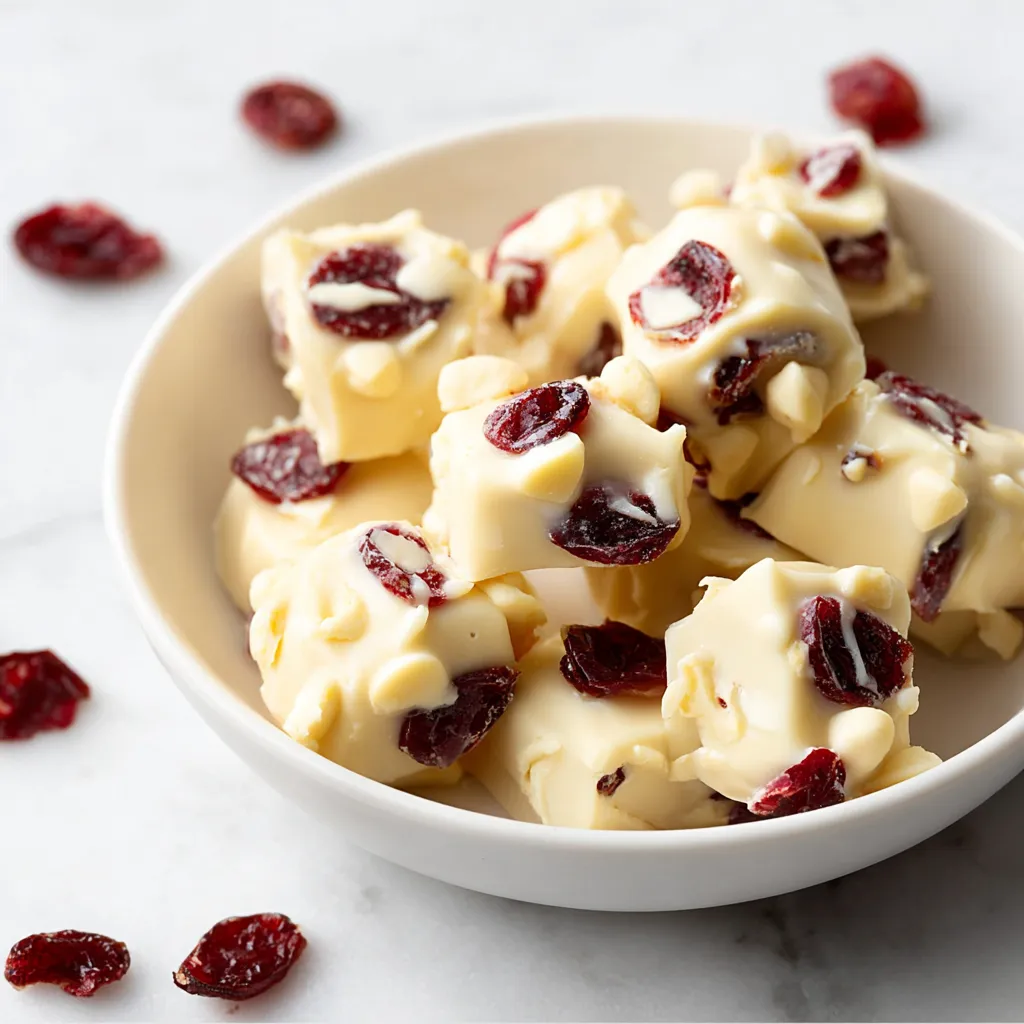 Crockpot White Chocolate Cranberry Candy