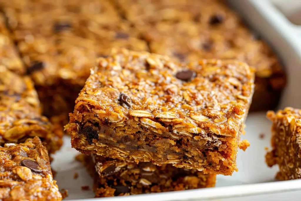 Gluten Free Pumpkin Spice Oatmeal Bars