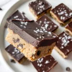 No Bake Cookie Dough Bars (Gluten-Free, Vegan)
