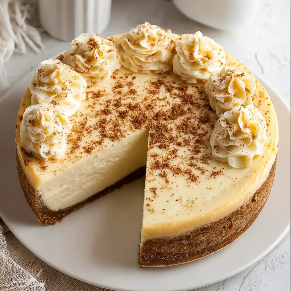 Nutmeg Eggnog Cheesecake