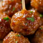 Slow Cooker Brown Sugar Glazed Meatballs