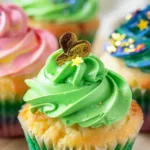 St. Patrick’s Day Rainbow Cupcakes