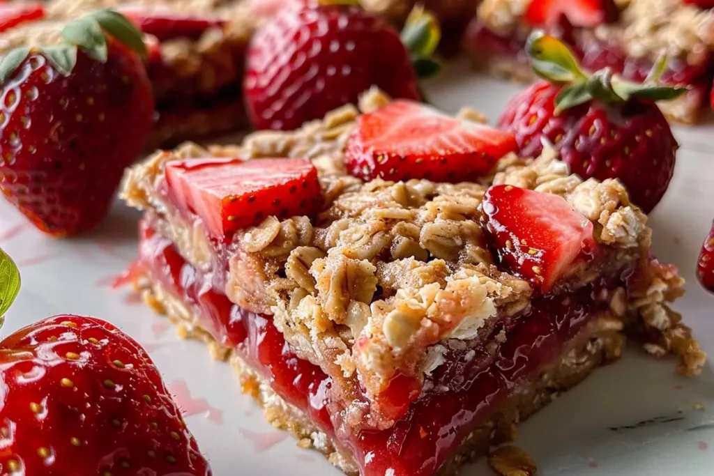 Strawberry Oatmeal Bars