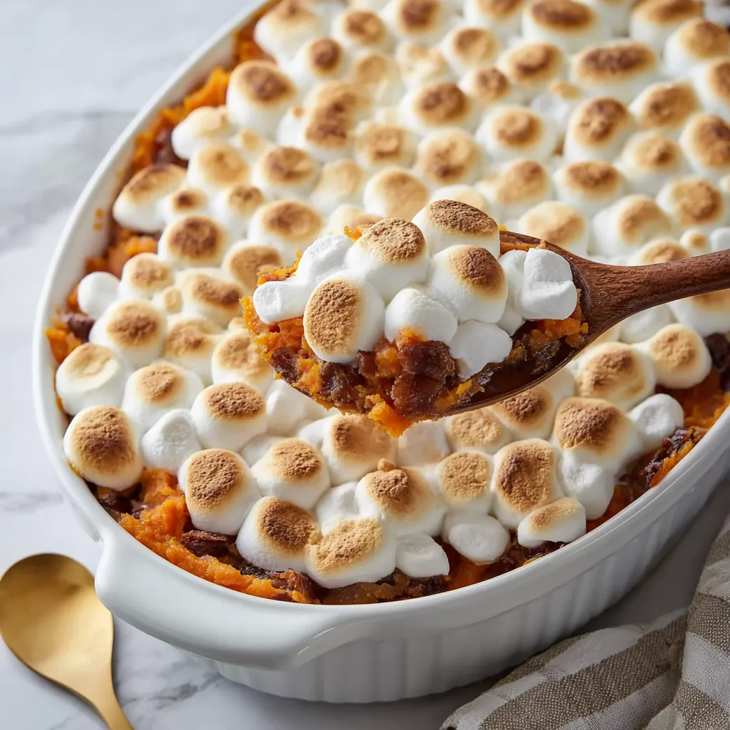 Sweet Potato Casserole with Marshmallows