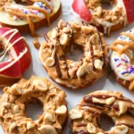 Donut Apples with Peanut Butter