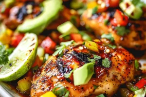 FIESTA LIME CHICKEN RECIPE WITH AVOCADO