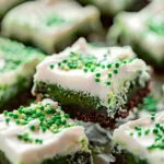 Green Velvet Brownies with Cream Cheese Frosting