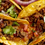 Ground Beef Baked Tacos