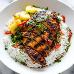 Hawaiian Chicken With Coconut Rice