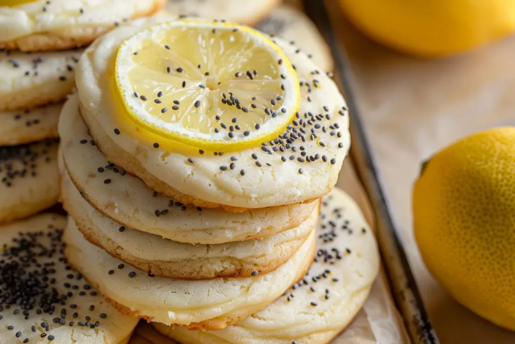 Lemon Poppy Seed Cheesecake Cookies