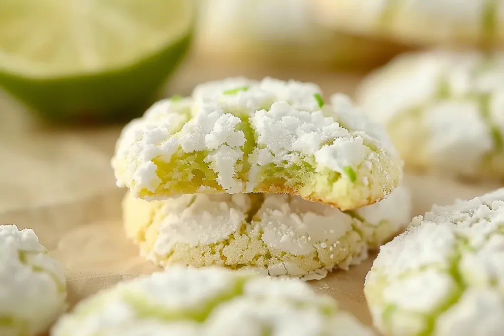 Lime Crinkle Cookies