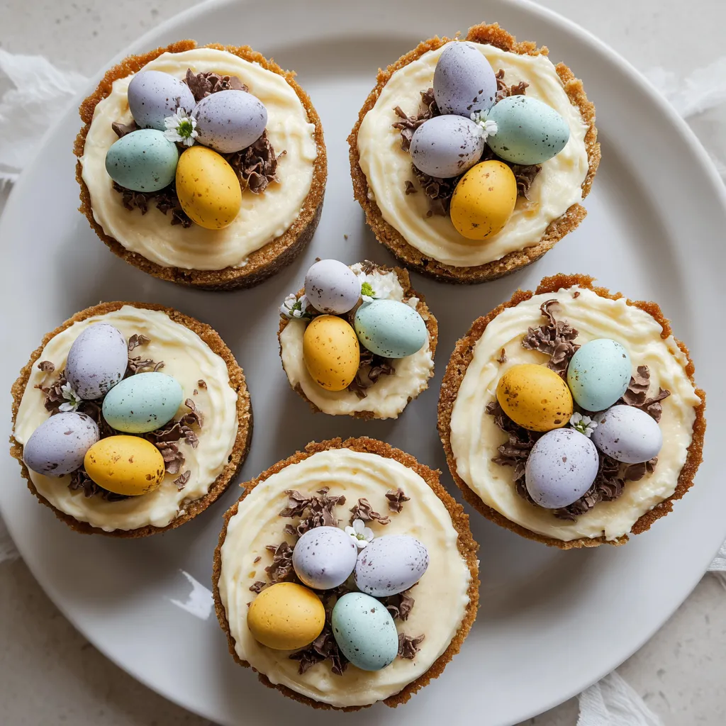 Mini Egg Cheesecakes