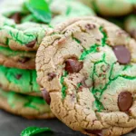Mint Chocolate Chip Cookies