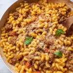 One Pot Creamy Ground Beef Pasta