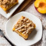 Peach Pie Crumble Bars