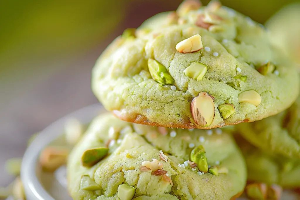 Pistachio Pudding Cookies