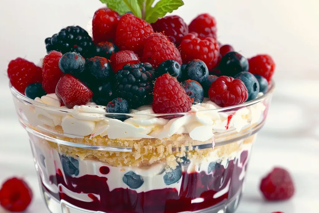 Red Velvet Berry Trifle