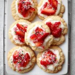 Strawberry Shortcake Butter Cookies