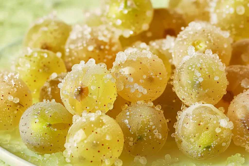 Sour Candied Frozen Grapes 7 Sour Candied Frozen Grapes