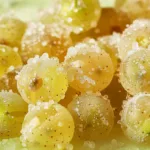 Sour Candied Frozen Grapes