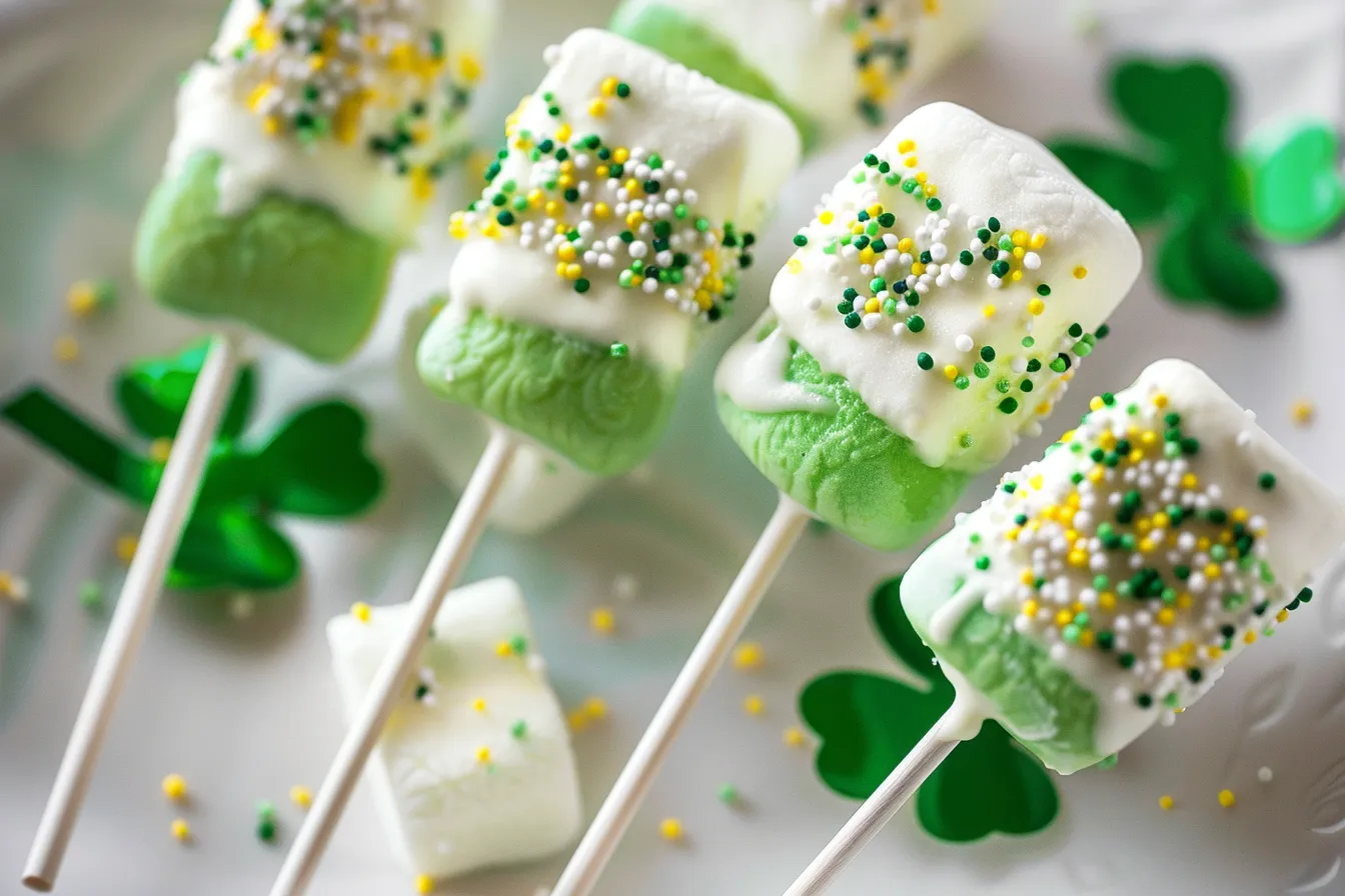 St. Patrick’s Day Marshmallow Pops 3 174 st patrick s day marshmallow pops 4 698b278fab134 1