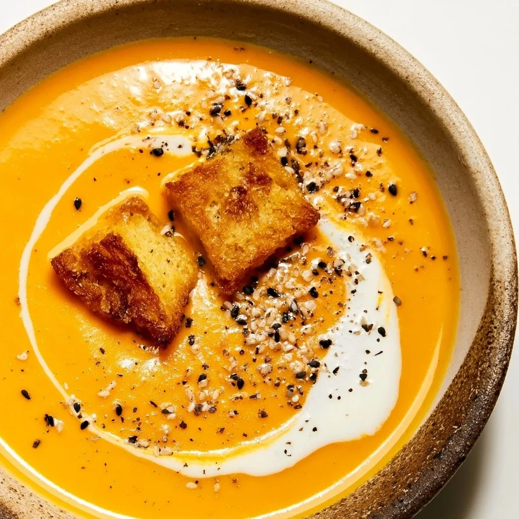 Simple Butternut Squash Soup - step by step