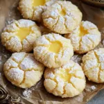 Lemon Butter Cookies With Lemon Curd - featured image