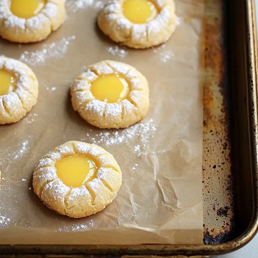 Lemon Butter Cookies With Lemon Curd - step by step