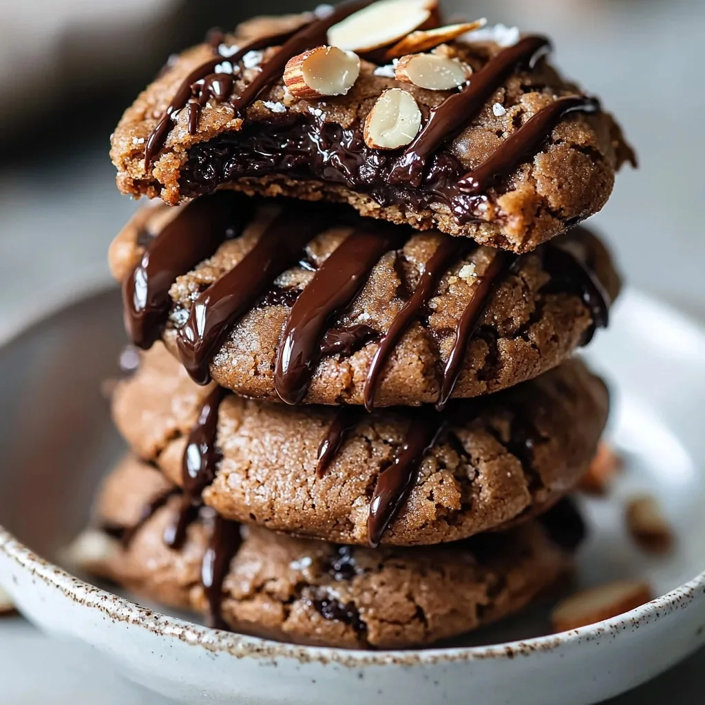 Chocolate Dipped Almond Butter Cookies - step by step