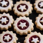 Shortbread Linzer Cookies with Raspberry Jam - featured image