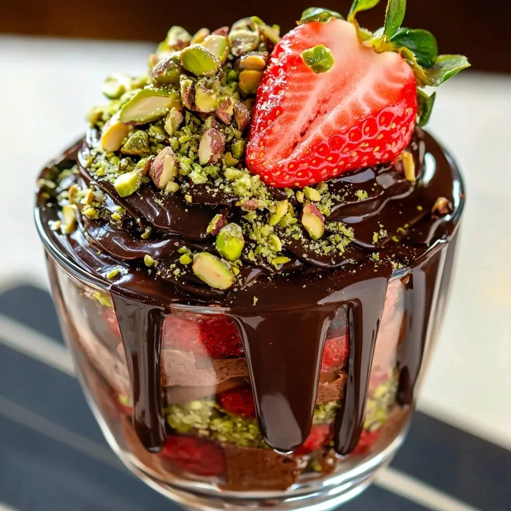 Dubai Chocolate Strawberries - step by step