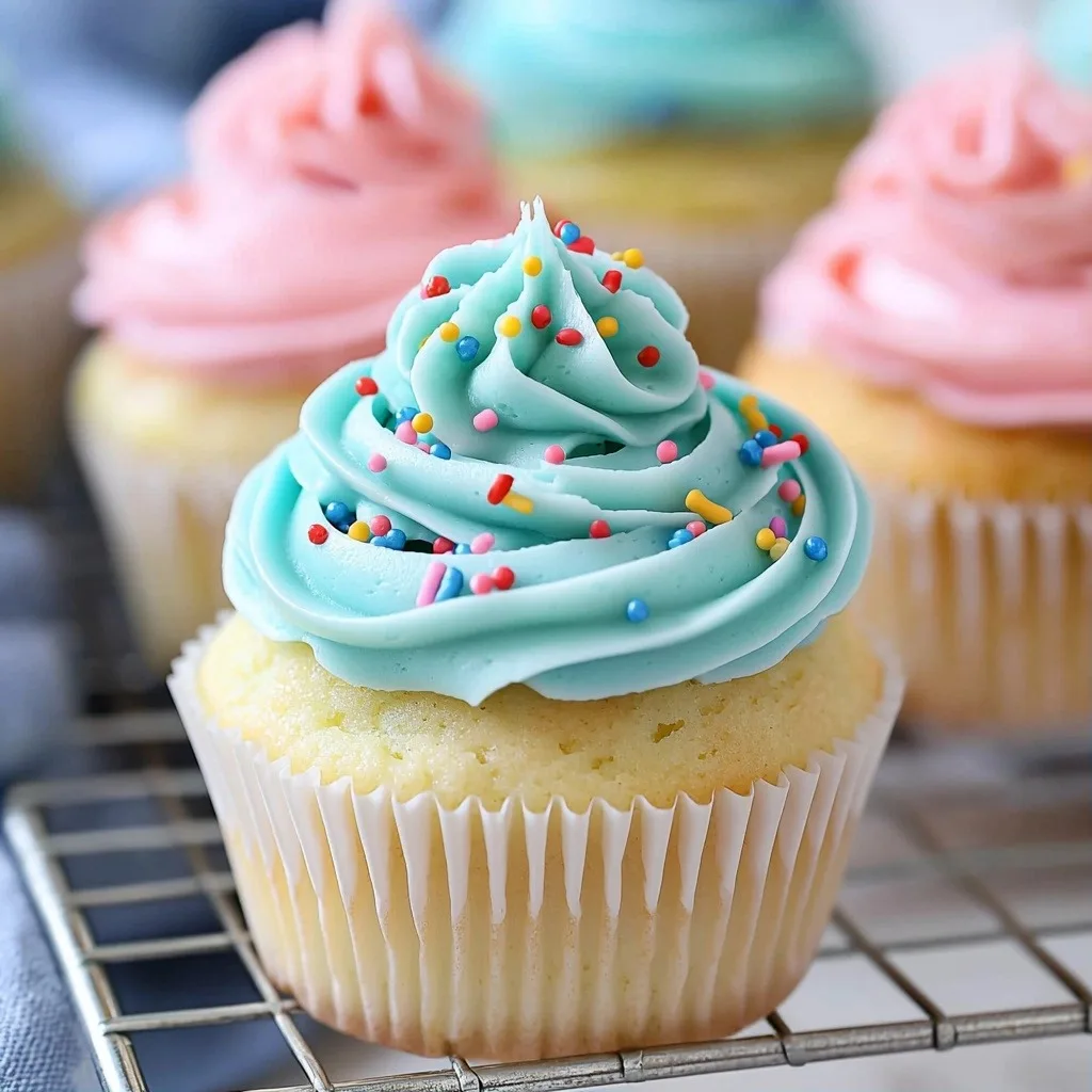 Vanilla Cupcakes with Vanilla Buttercream - step by step