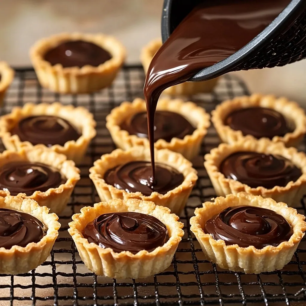 Mini Chocolate Tarts - step by step