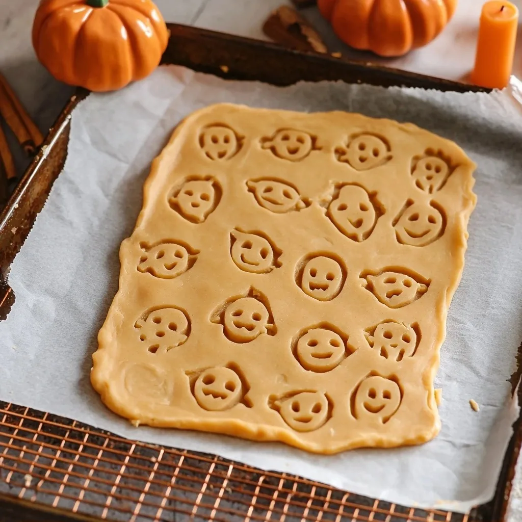 Halloween Pumpkin Spice Cookies (Vegan) - step by step