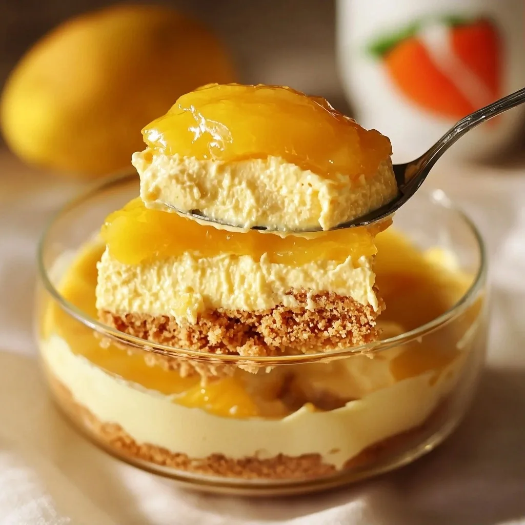 EGGLESS NO BAKE MANGO CHEESECAKE - step by step