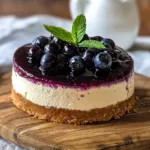 Easy No-Bake Blueberry Cheesecake Recipe - featured image