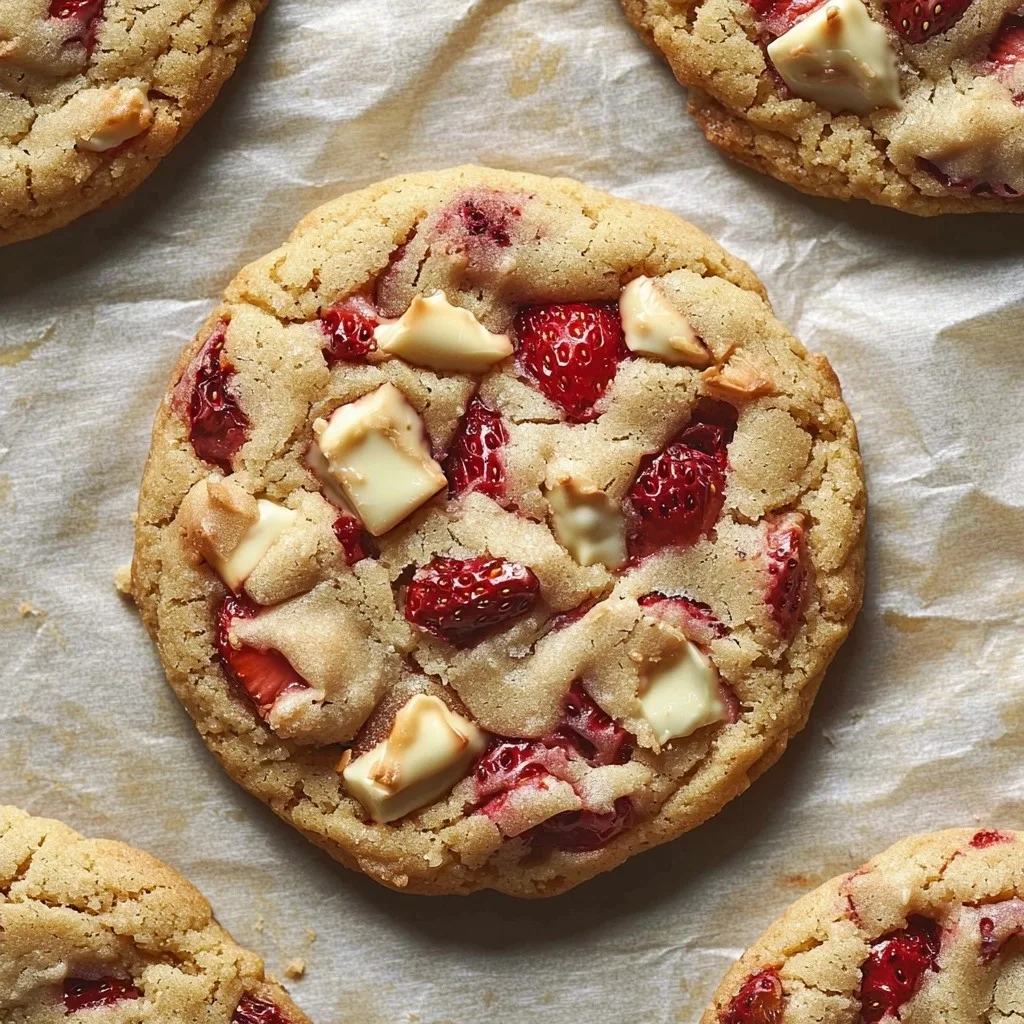 Strawberry Cheesecake Cookies - finished dish